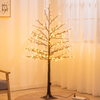 Luz de decoración de árbol de Navidad LED iluminada de abedul artificial 