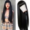 Peluca de pelo larga y recta Remy Cosplay Party Fashion para mujer,